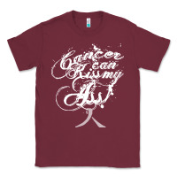 Burgundy brain cancer t  shirt cancer can kiss my ass! brain ( gray ribbon) t Classic Tee - linhVisuals