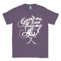 Lavender brain cancer t  shirt cancer can kiss my ass! brain ( gray ribbon) t Classic Tee - linhVisuals