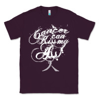 Plum brain cancer t  shirt cancer can kiss my ass! brain ( gray ribbon) t Classic Tee - linhVisuals