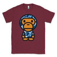 Burgundy baby milo bape camo Classic Tee - linhVisuals