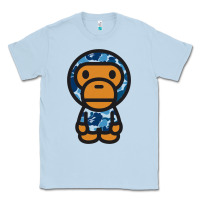 Dusty Blue baby milo bape camo Classic Tee - linhVisuals