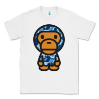 White baby milo bape camo Classic Tee - linhVisuals
