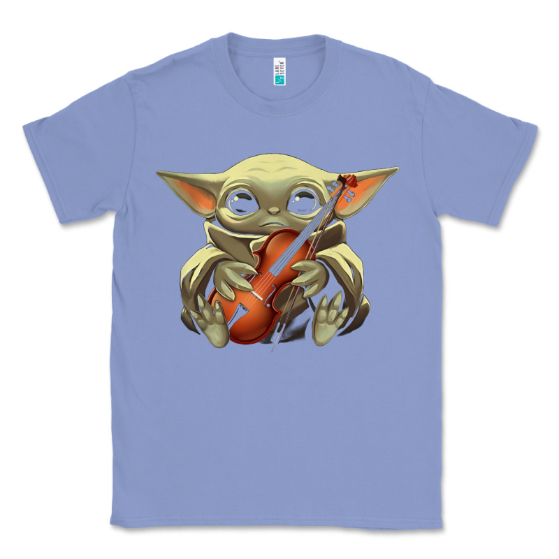 Baby Yoda Hug Violin [tb] Classic Tee by linhVisuals | Teevron