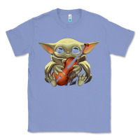Colony Blue baby yoda hug violin [tb] Classic Tee - linhVisuals