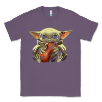 Lavender baby yoda hug violin [tb] Classic Tee - linhVisuals