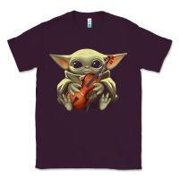 Plum baby yoda hug violin [tb] Classic Tee - linhVisuals