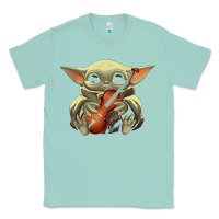 Seafoam baby yoda hug violin [tb] Classic Tee - linhVisuals