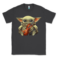 Smoke baby yoda hug violin [tb] Classic Tee - linhVisuals