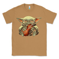 Toasted Coconut baby yoda hug violin [tb] Classic Tee - linhVisuals