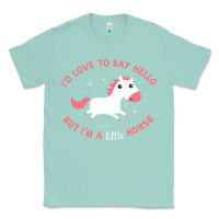 Seafoam i'm a little horse Classic Tee - linhVisuals