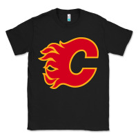 Black the-flames-calgary-sports Classic Tee - linhVisuals
