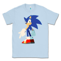Dusty Blue Söniĉ Kids Classic Tee - linhVisuals
