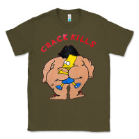 Army Green bart crack kills Classic Tee - linhVisuals