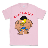 Bubblegum Pink bart crack kills Classic Tee - linhVisuals