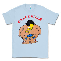 Dusty Blue bart crack kills Classic Tee - linhVisuals