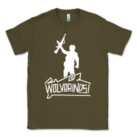 Army Green Red Dawn Wolverines Classic Tee - linhVisuals