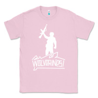 Bubblegum Pink Red Dawn Wolverines Classic Tee - linhVisuals