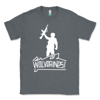 Charcoal Heather Red Dawn Wolverines Classic Tee - linhVisuals