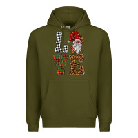 Army Green love gnomes Premium Hoodie - BarkalooDesign