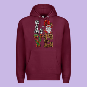 Love Gnomes Premium Hoodie Designed By Barkaloodesign