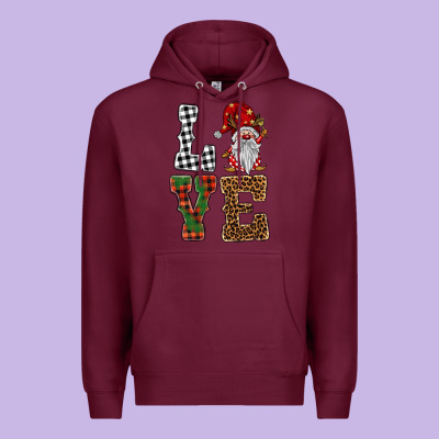 Love Gnomes Premium Hoodie Designed By Barkaloodesign