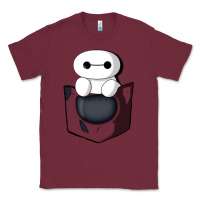 Burgundy baymax in pocket Classic Tee - linhVisuals