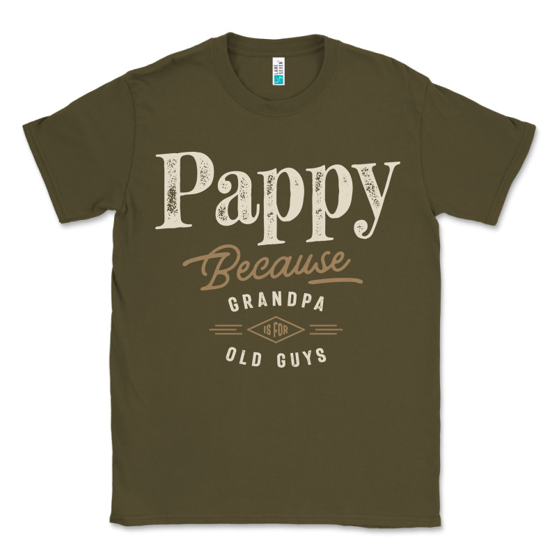 Mens Pappy Because Grandpa Is For Old Guys Funny Classic Tee by linhVisuals | Teevron