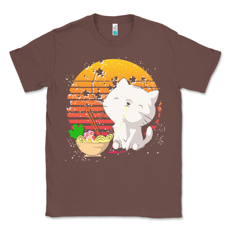 Cat T  Shirt Ramen Noodles Kawaii Cat T  Shirt Classic Tee by linhVisuals | Teevron