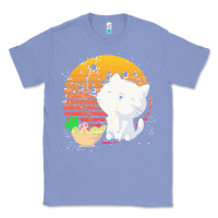 Colony Blue cat t  shirt ramen noodles kawaii cat t  shirt Classic Tee - linhVisuals