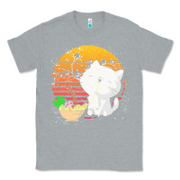 Heather Grey cat t  shirt ramen noodles kawaii cat t  shirt Classic Tee - linhVisuals