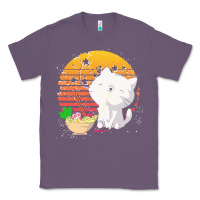 Lavender cat t  shirt ramen noodles kawaii cat t  shirt Classic Tee - linhVisuals