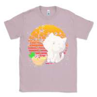 Lilac cat t  shirt ramen noodles kawaii cat t  shirt Classic Tee - linhVisuals