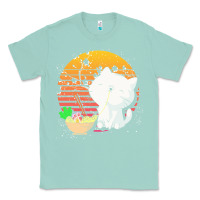 Seafoam cat t  shirt ramen noodles kawaii cat t  shirt Classic Tee - linhVisuals