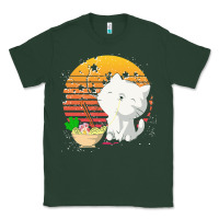 Sports Green cat t  shirt ramen noodles kawaii cat t  shirt Classic Tee - linhVisuals