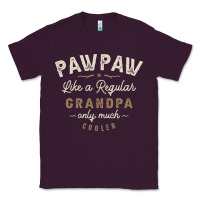 Plum Mens Pawpaw Like a Regular Grandpa Funny Fathers Day Classic Tee - linhVisuals