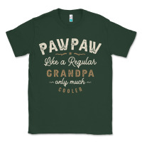 Sports Green Mens Pawpaw Like a Regular Grandpa Funny Fathers Day Classic Tee - linhVisuals