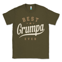 Army Green Mens Best Grumpa Ever Funny Grandpa Classic Tee - linhVisuals