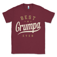 Burgundy Mens Best Grumpa Ever Funny Grandpa Classic Tee - linhVisuals