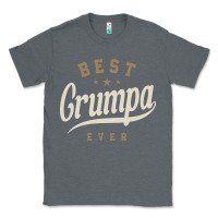 Charcoal Heather Mens Best Grumpa Ever Funny Grandpa Classic Tee - linhVisuals