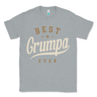 Heather Grey Mens Best Grumpa Ever Funny Grandpa Classic Tee - linhVisuals
