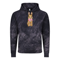 Cloud Black easter rabbit pink flowers Vintage Hoodie - BarkalooDesign
