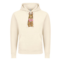Vintage Artic easter rabbit pink flowers Vintage Hoodie - BarkalooDesign
