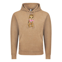 Vintage Coffee easter rabbit pink flowers Vintage Hoodie - BarkalooDesign