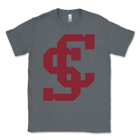Charcoal Heather santa clara br Classic Tee - linhVisuals