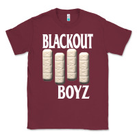 Burgundy blackout boyz black Classic Tee - linhVisuals