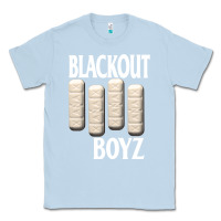 Dusty Blue blackout boyz black Classic Tee - linhVisuals