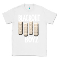 White blackout boyz black Classic Tee - linhVisuals