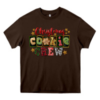 Chocolate Brown Christmas cookie crew Heavy Core Tee - FaDigitalArtStudio