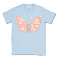 Dusty Blue gynecologic cancer support t  shirt gynecological cancer awareness pea Classic Tee - linhVisuals