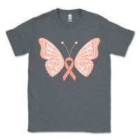 Charcoal Heather gynecologic cancer support t  shirt gynecological cancer awareness pea Classic Tee - linhVisuals